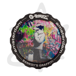 Accessoires Grinder Banksy "Praying boy" 3 parties 53mm - G-Rollz - Grinder Weed : infos et caractéristiques