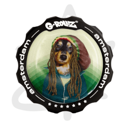Accessoires Grinder Pets Rock "Reggae" 4 parties 43mm - G-Rollz - Grinder Weed : infos et caractéristiques