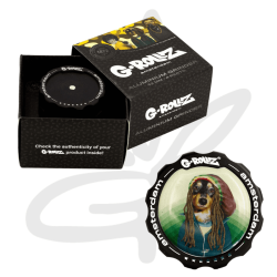Accessoires Grinder Pets Rock "Reggae" 4 parties 43mm - G-Rollz - Grinder Weed : infos et caractéristiques