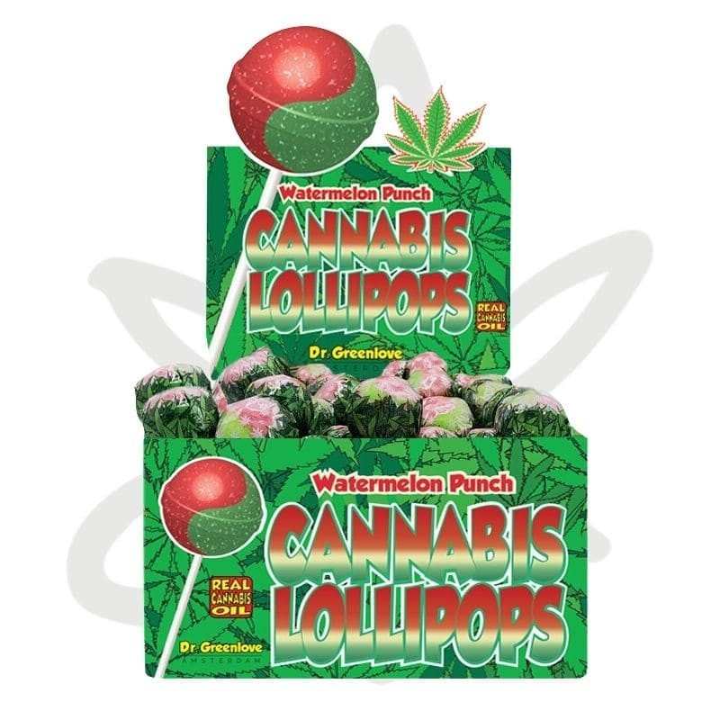🍉 🌿Sucette au cannabis Watermelon Punch 18g - Dr Greenlove 🌿🍉