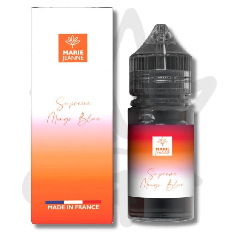 😮‍💨🏖️ E liquide CBD 1000mg "Supreme Mango Blue" 30ml - Marie Jeanne 🏖️😮‍💨