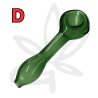 Pipe CBD "Spoon" en verre 11,5cm - Champ High