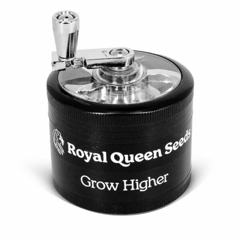 Accessoires Grinder manivelle 3 étages 60mm - Royal Queen Seeds Amsterdam : infos et caractéristiques