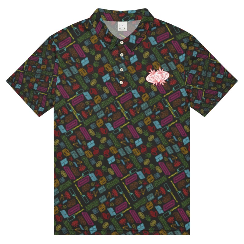 Polo Néon Gardenz – Style cannabis coloré et déjanté