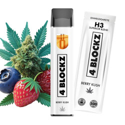 Puff H3 Berry Kush 1ml 4Blockz | Saveur fruits rouges