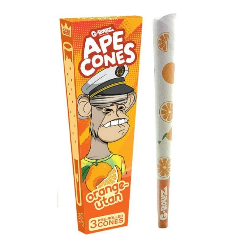 Cones pré-roulés saveur orange - G-Rollz | Cônes aromatisés avec bille arômatique