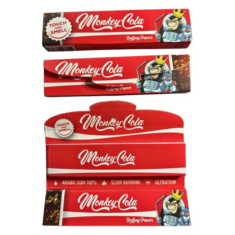 Feuilles Slim arôme Cola avec filtres - Monkey King (King Size Slim)