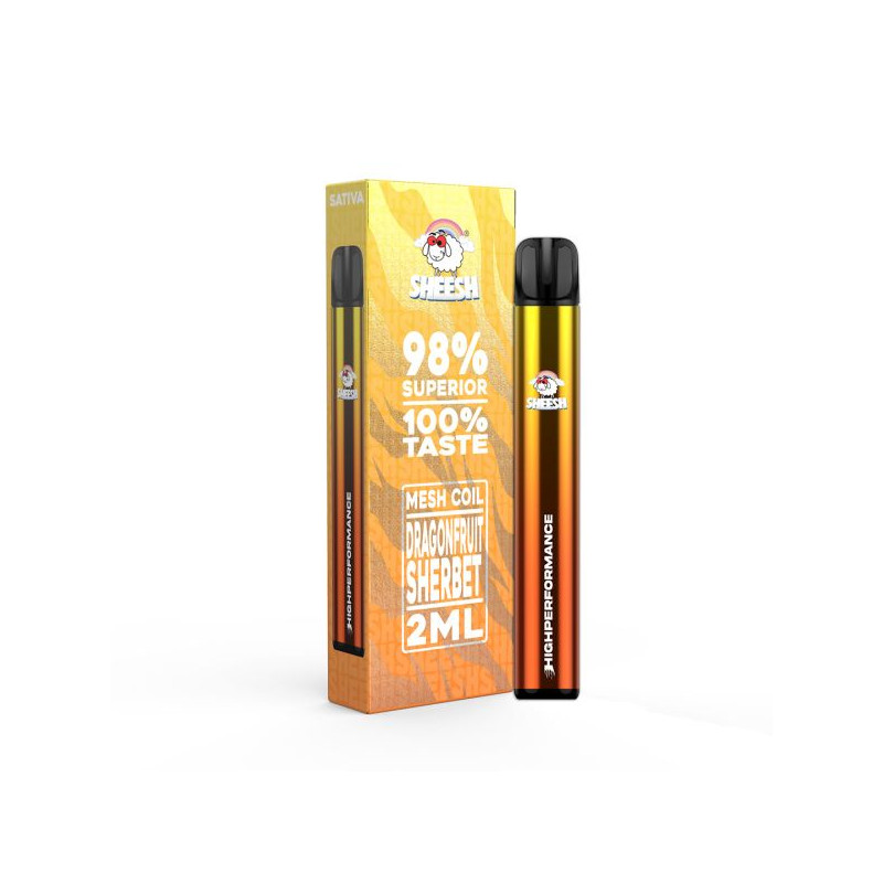 Vape Dragonfruit Sherbet Sheesh – Fruit du dragon, 2ml | Gardenz