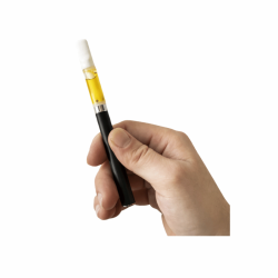 Vape pen CCELL M3 battery kit with a hand