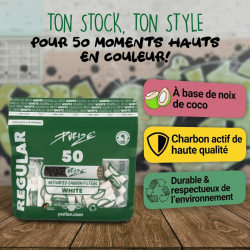 Filtres joint charbon actif Regular ø9mm x50 - Purize