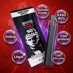 Vape 90% KX60 - Godfather OG- Red Eyez