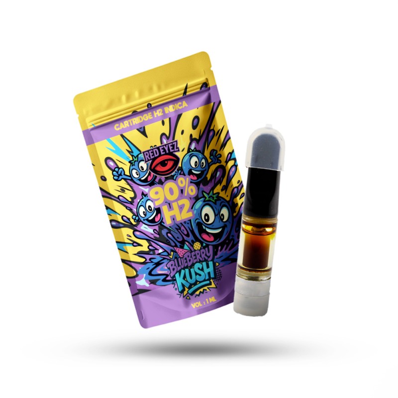 Cartouche Blueberry Kush Red Eyez – 1ml, H2 90%, myrtille | Gardenz