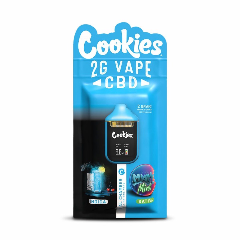 Vape Dual Chamber Adios & Miami Mint 2G CBD – Cookies